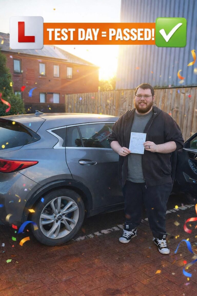 student passed driving test Cardiff UK
